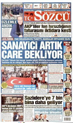 Sözcü Gazetesi Manşetleri