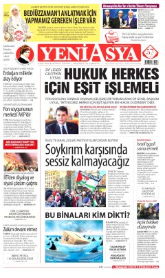 Yeni Asya Gazetesi Manşetleri