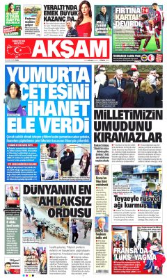 Akşam Gazetesi Manşetleri