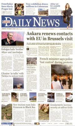 Hürriyet Daily News Gazetesi Manşetleri