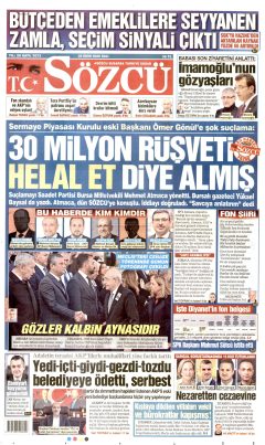 Sözcü Gazetesi Manşetleri