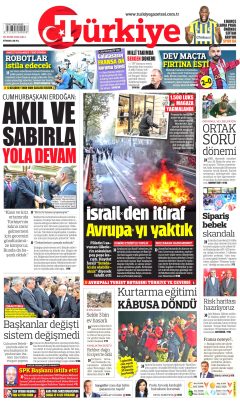 Türkiye Gazetesi Gazetesi Manşetleri
