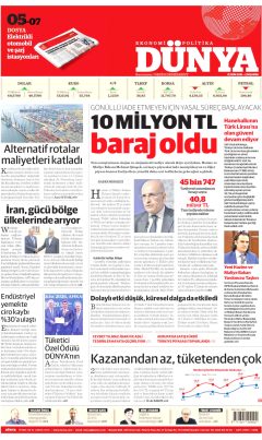 Dünya Gazetesi Manşetleri