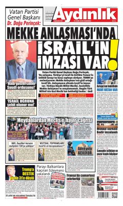 Aydınlık Gazetesi Gazetesi Manşetleri