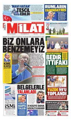 Milat Gazetesi Manşetleri