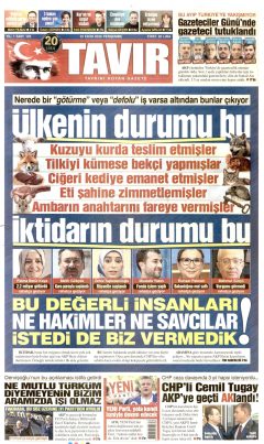 Tavır Gazetesi Gazetesi Manşetleri