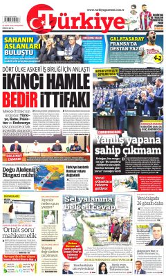 Türkiye Gazetesi Gazetesi Manşetleri