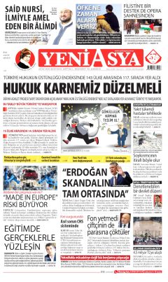 Yeni Asya Gazetesi Manşetleri
