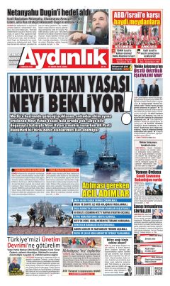 Aydınlık Gazetesi Gazetesi Manşetleri