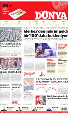 Dünya Gazetesi Manşetleri
