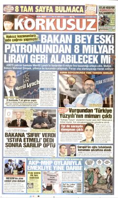 Korkusuz Gazetesi Manşetleri