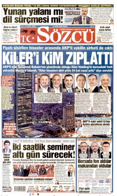 Sözcü Gazetesi Manşetleri