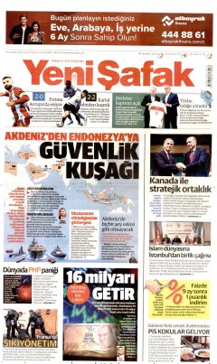 Yeni Şafak Gazetesi Manşetleri