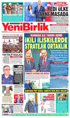 YeniBirlik Gazetesi Manşetleri