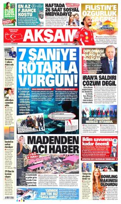 Akşam Gazetesi Manşetleri