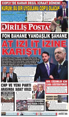 Diriliş Postası Gazetesi Manşetleri
