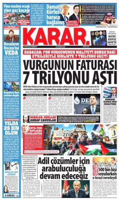 Karar Gazetesi Manşetleri