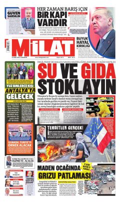 Milat Gazetesi Manşetleri