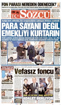 Sözcü Gazetesi Manşetleri