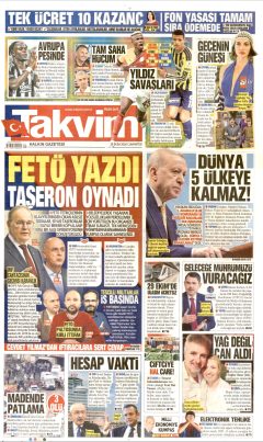 Takvim Gazetesi Manşetleri