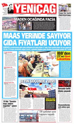 Yeniçağ Gazetesi Manşetleri