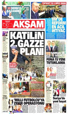 Akşam Gazetesi Manşetleri