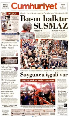 Cumhuriyet Gazetesi Manşetleri