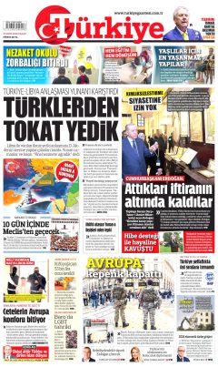 Türkiye Gazetesi Gazetesi Manşetleri