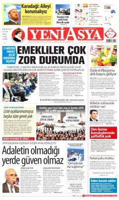 Yeni Asya Gazetesi Manşetleri