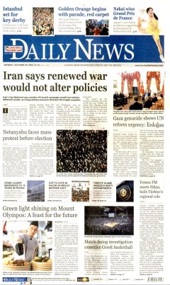 Hürriyet Daily News Gazetesi Manşetleri