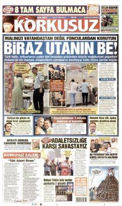Korkusuz Gazetesi Manşetleri