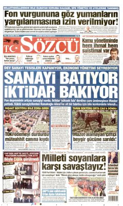 Sözcü Gazetesi Manşetleri