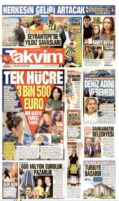 Takvim Gazetesi Manşetleri