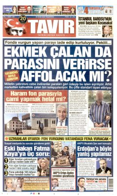 Tavır Gazetesi Gazetesi Manşetleri
