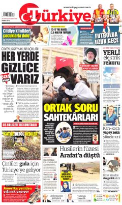 Türkiye Gazetesi Gazetesi Manşetleri