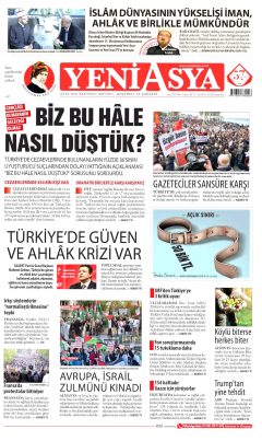 Yeni Asya Gazetesi Manşetleri