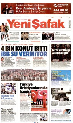 Yeni Şafak Gazetesi Manşetleri