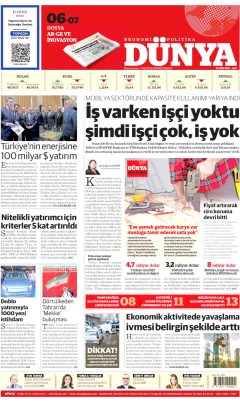 Dünya Gazetesi Manşetleri