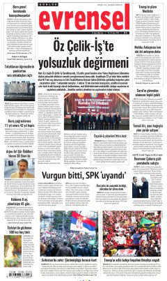 Evrensel Gazetesi Manşetleri