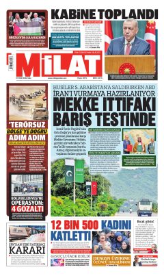 Milat Gazetesi Manşetleri