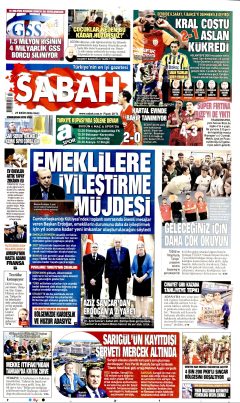 Sabah Gazetesi Manşetleri