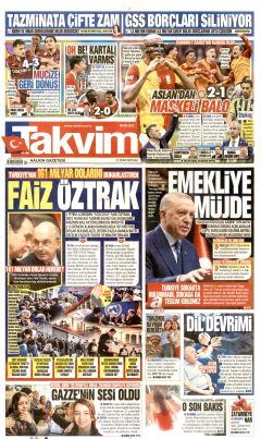 Takvim Gazetesi Manşetleri