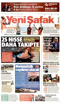 Yeni Şafak Gazetesi Manşetleri