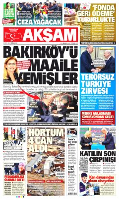 Akşam Gazetesi Manşetleri