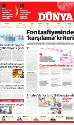 Dünya Gazetesi Manşetleri