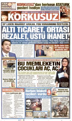 Korkusuz Gazetesi Manşetleri