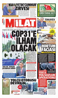 Milat Gazetesi Manşetleri