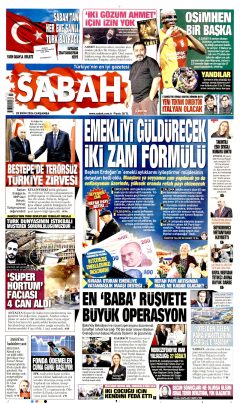 Sabah Gazetesi Manşetleri