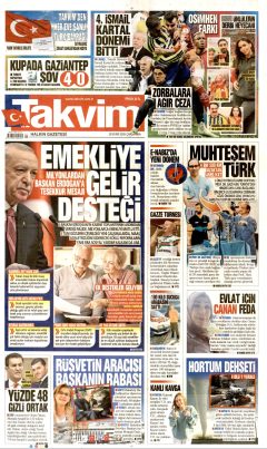 Takvim Gazetesi Manşetleri