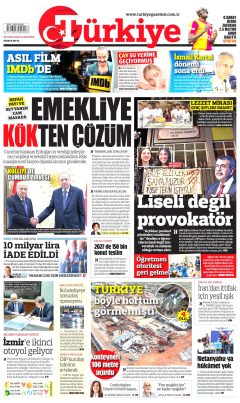 Türkiye Gazetesi Gazetesi Manşetleri
